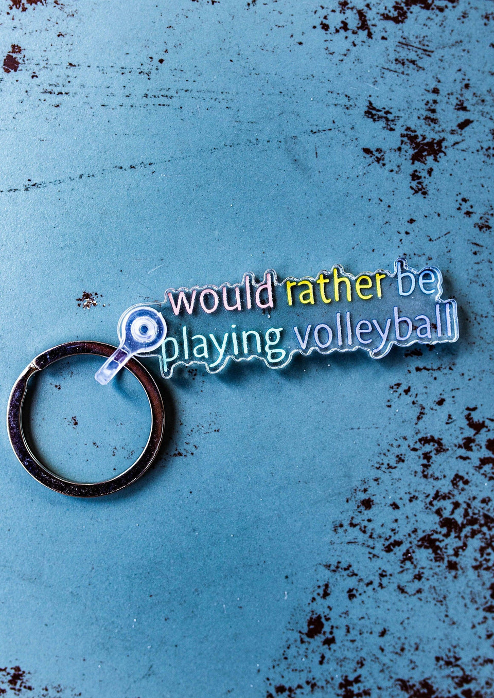 Rather Be Playing Vball Keychain - VidaVibe